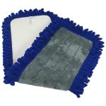 Blue/Gray Fringed Dust Mop