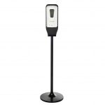 Automatic Hands-Free Liquid/Gel Hand Sanitizer/Soap/Foam Dispenser (White) and Floor Stand (Black)
