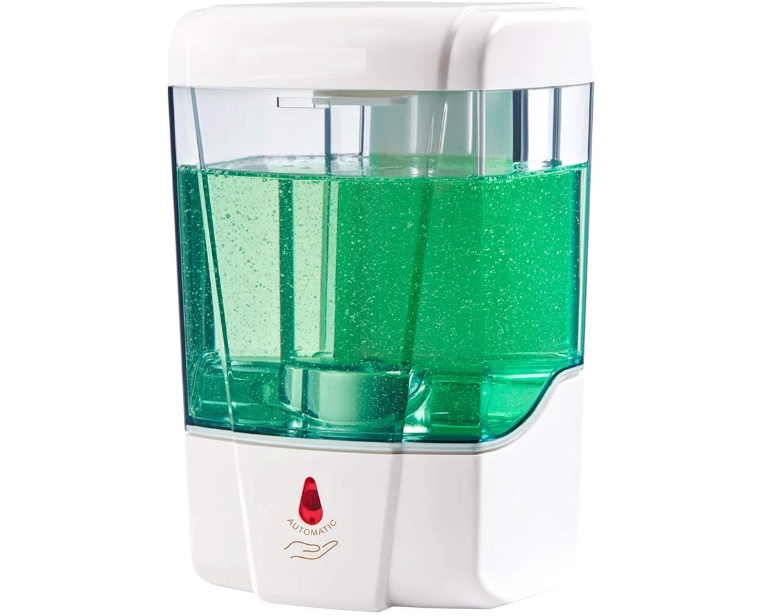 Automatic Hands-Free Gel Sanitizer/ Liquid Soap Dispenser - 700 ml, White
