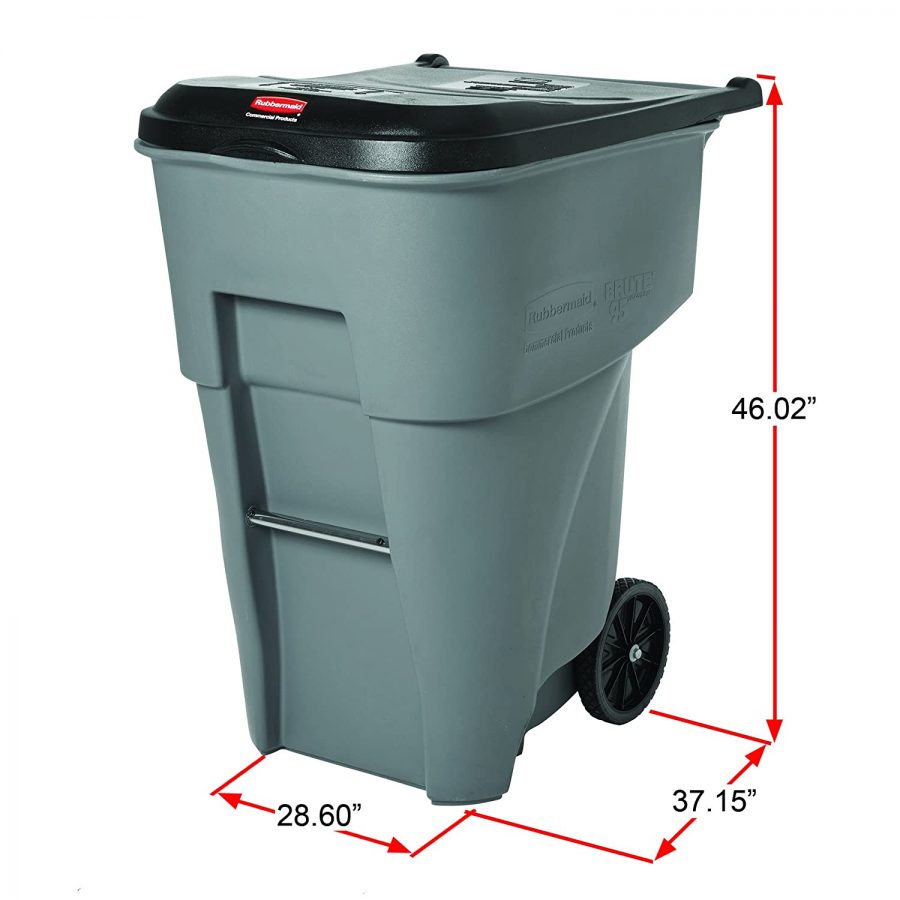 Brute Roll-Out Heavy-Duty Trash Container 95gal