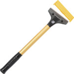 Ettore Heavy Duty Floor Scraper, 15 Inches Long, Gold and Black