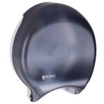 San Jamar R6000TBK Classic 12" Single Roll Jumbo Toilet Tissue Dispenser - Black Pearl