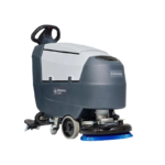 Nilfisk Advance SC401 17B 56385360 17" Walk Behind Small Floor Scrubber with (2) 105 Ah Wet Batteries, Charger, and Brush - 7.9 Gallon