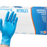 3.5 Mil Blue Nitrile Gloves, Medical Grade, 3.5 Mil, Powder-Free (Blue)